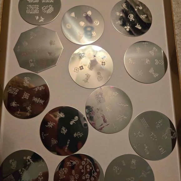 Konad stamping nail art [13] image plates, holder, 2 rubber stamps...